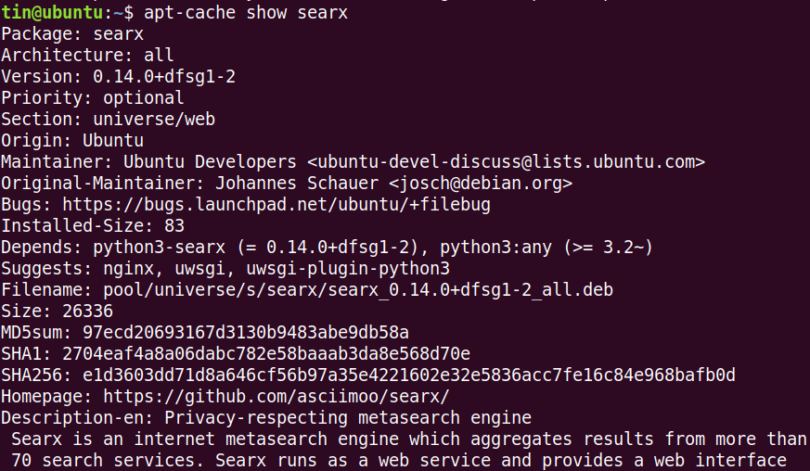 apt cache list all available packages