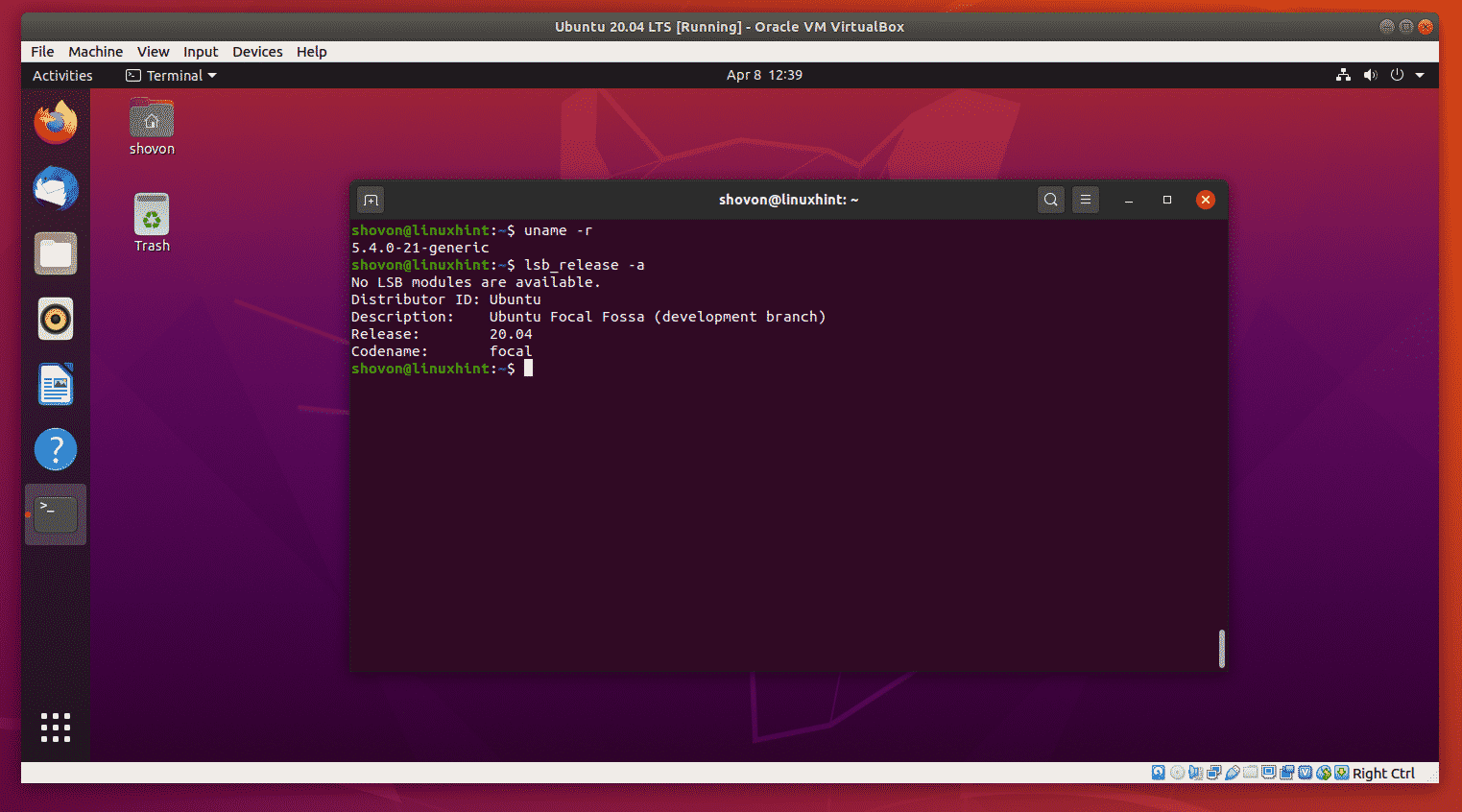How To Install Ubuntu 20 04 On Virtualbox