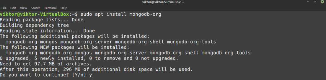 start mongodb server linux