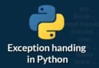 Exception handing in Python