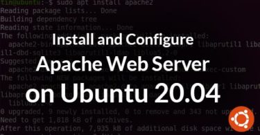 Apache web server configuration file directive