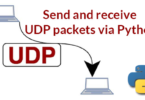 Send and receive UDP packets via Python