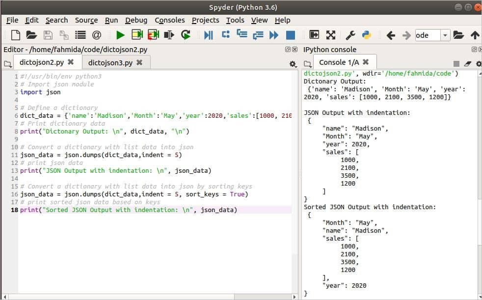 How To Convert The Dictionary To Json In Python Linux Hint