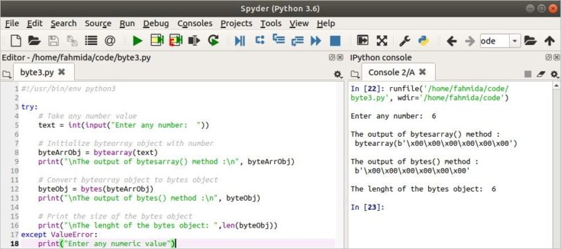 Convert Bytearray to Bytes in Python
