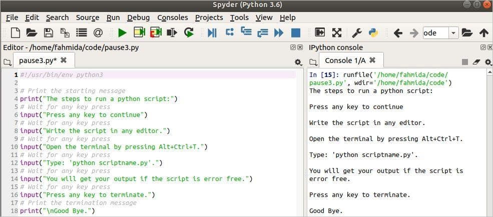 Python Pause For User Input