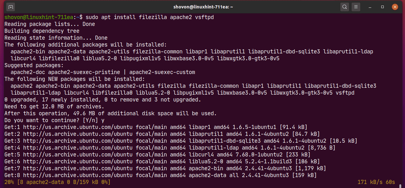 Apache2 linux. Ubuntu сервер репозитория. Пакетные менеджеры Linux. Linux Apt install -y. Работающий Апач на убунту.