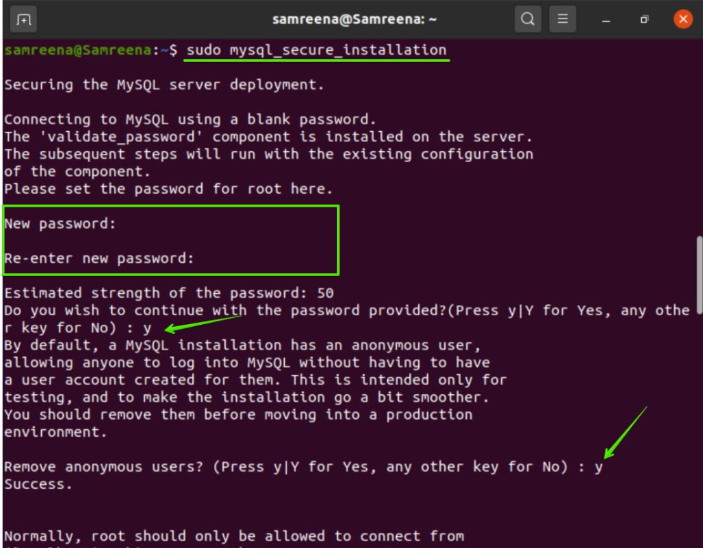 install mysql ubuntu 12.04 terminal