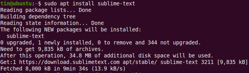 install sublime text ubuntu 20.04