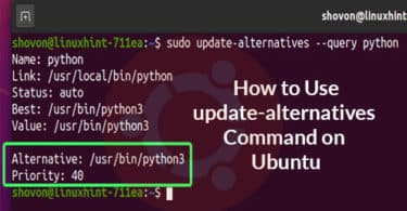 How to Use update-alternatives Command on Ubuntu