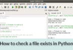 How to check a file exists in Python