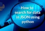 How to search for data in JSON using python