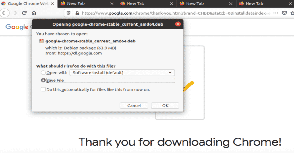 install chrome on ubuntu 20.04