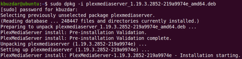 manual update plex media server ubuntu