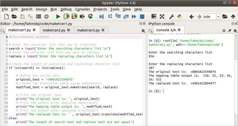 How to Use maketrans in Python 3