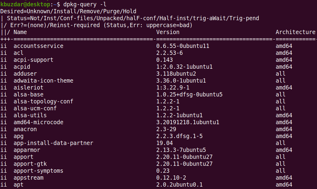How To List Installed Packages In Ubuntu 20 04
