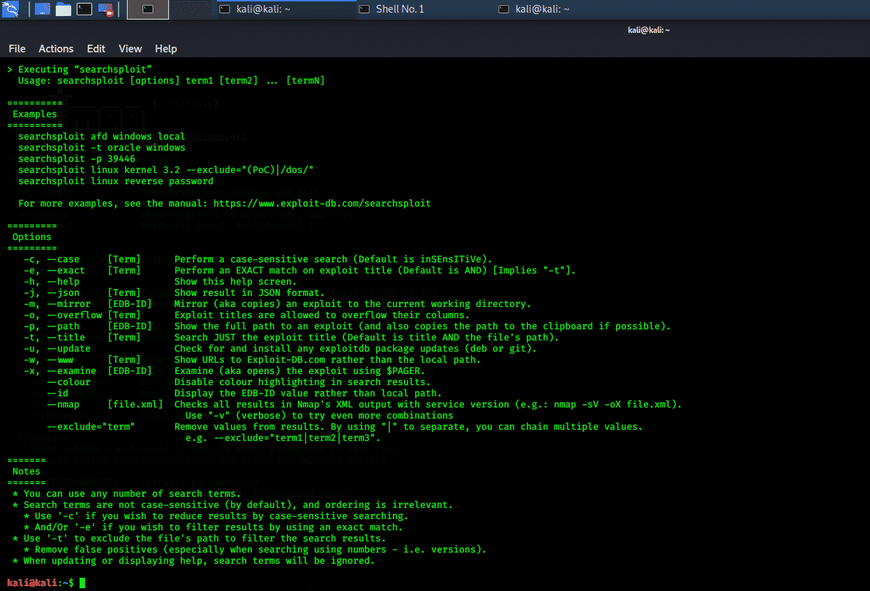 Searchsploit kali linux как пользоваться