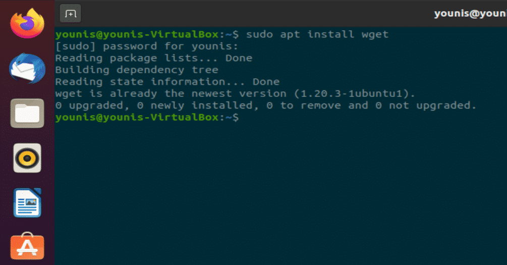 install wget ubuntu