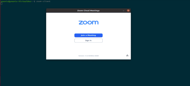 zoom install ubuntu terminal
