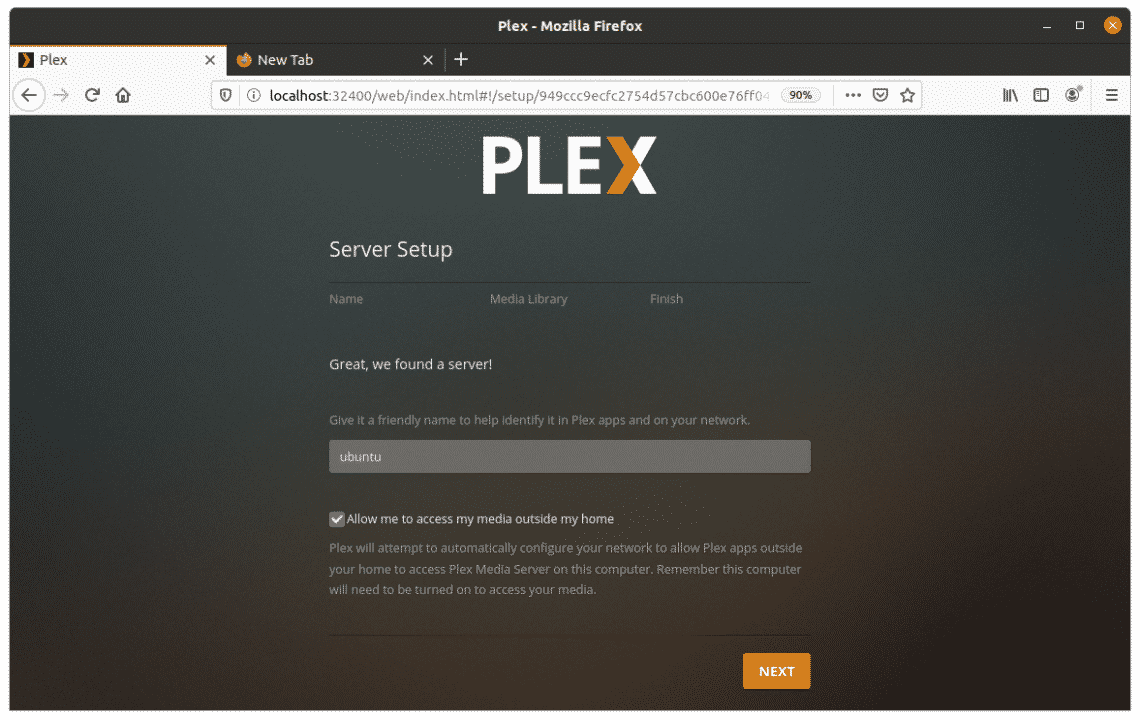 plex media server update account