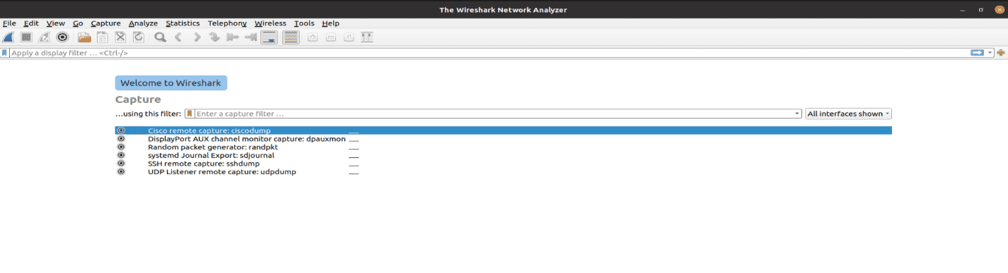 linux install wireshark terminal