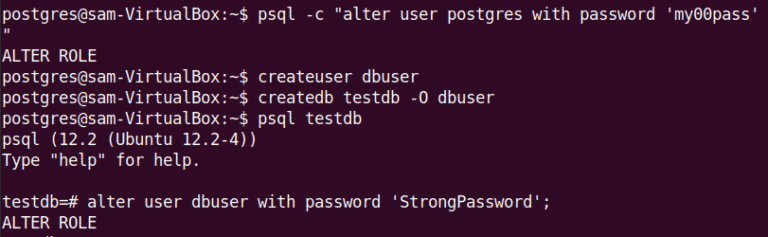 ubuntu install postgresql