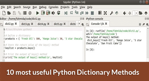 10 most useful Python Dictionary Methods