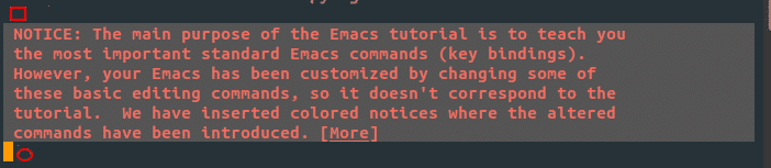 emacs shortcuts