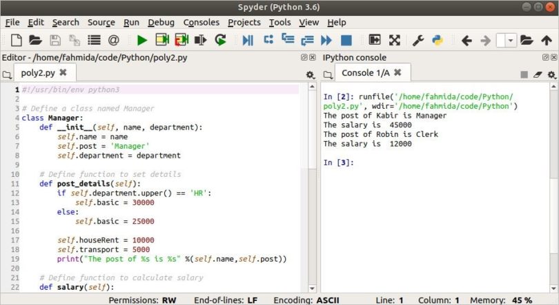 Polymorphism in Python