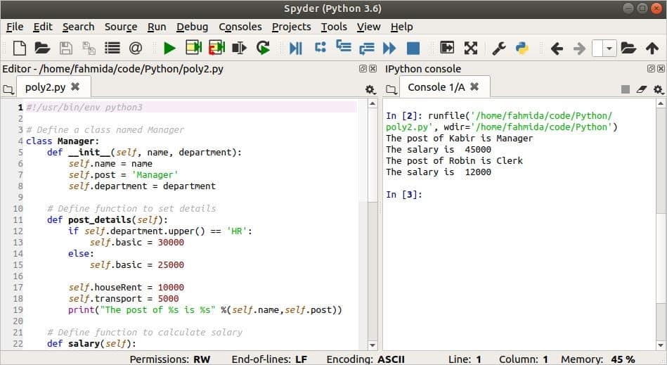 Ways of implementing Polymorphism in Python - GeeksforGeeks