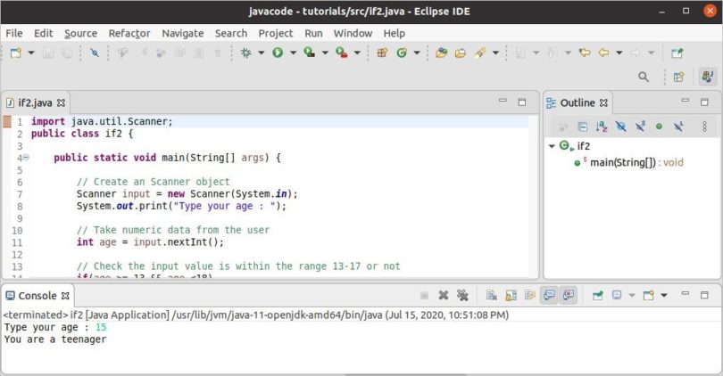 Java if, if-else, if-else-if
