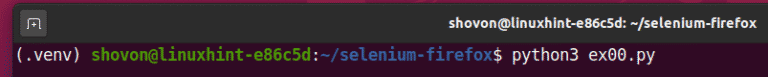 install selenium on linux