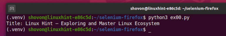 selenium firefox driver linux