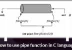 How to use pipe function in C language