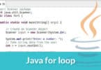 Java for loop