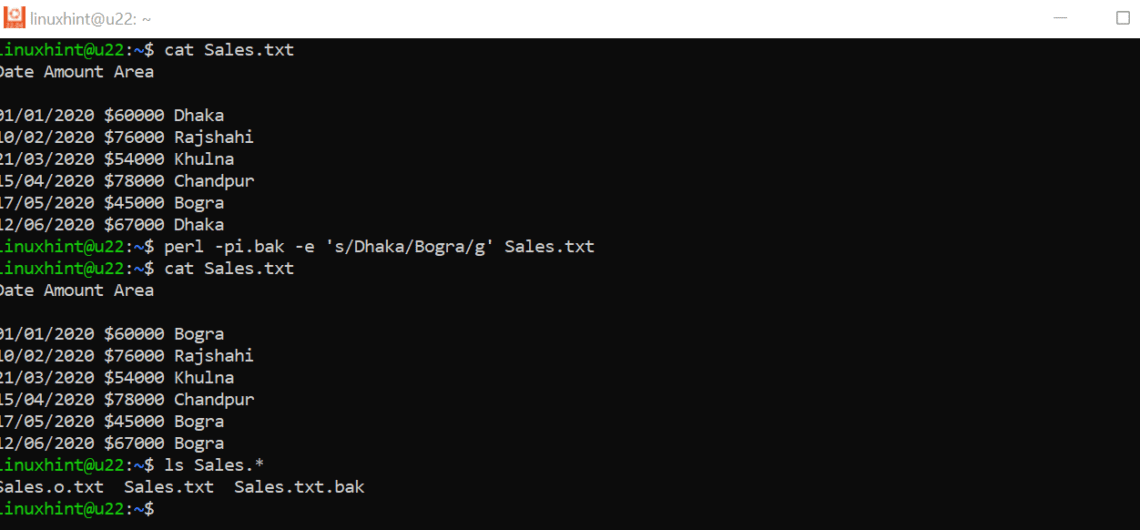 How to Replace a String in a File in Bash – Linux Hint