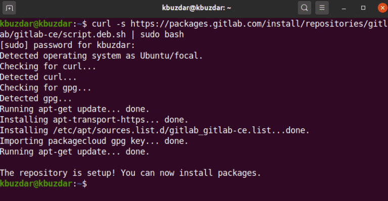 how to install gitlab in linux