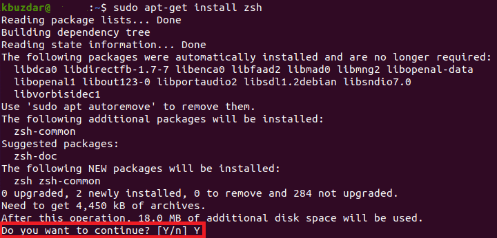 install oh my zsh ubuntu