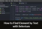 How to Find Element by Text with Selenium