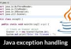 Java exception handling