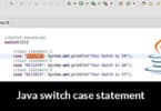 Java switch case statement