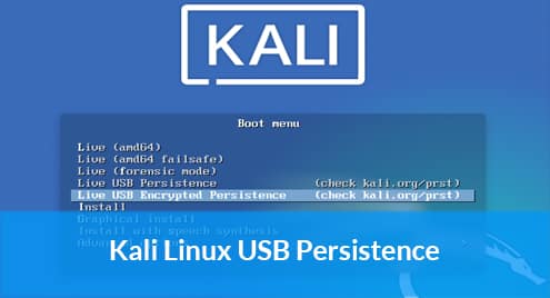 Senatet væske cafeteria Kali Linux USB Persistence