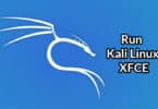 Run Kali Linux XFCE