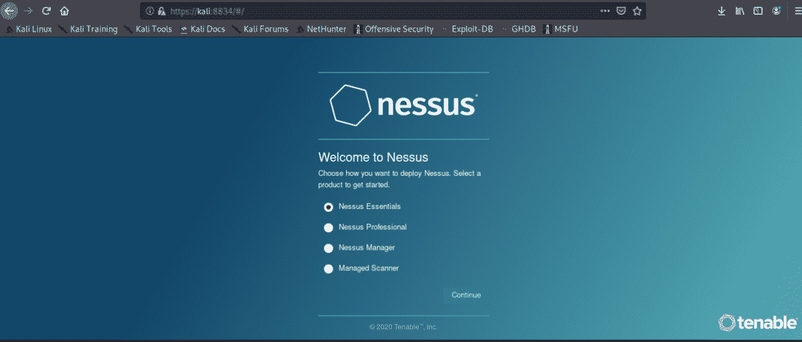 how to use nessus in kali