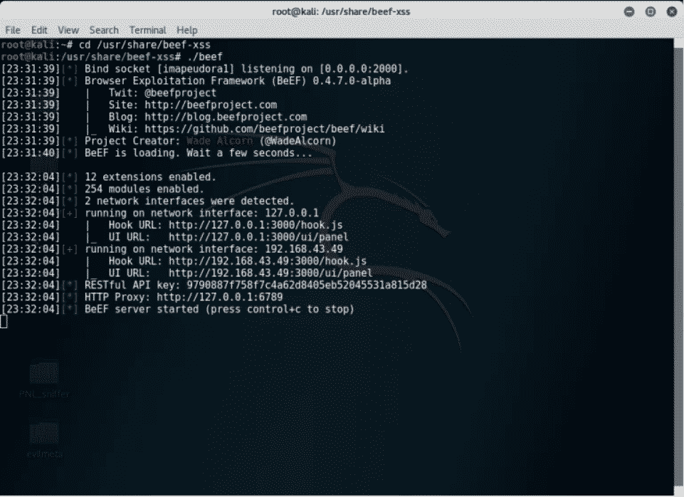 Как пользоваться beef kali linux