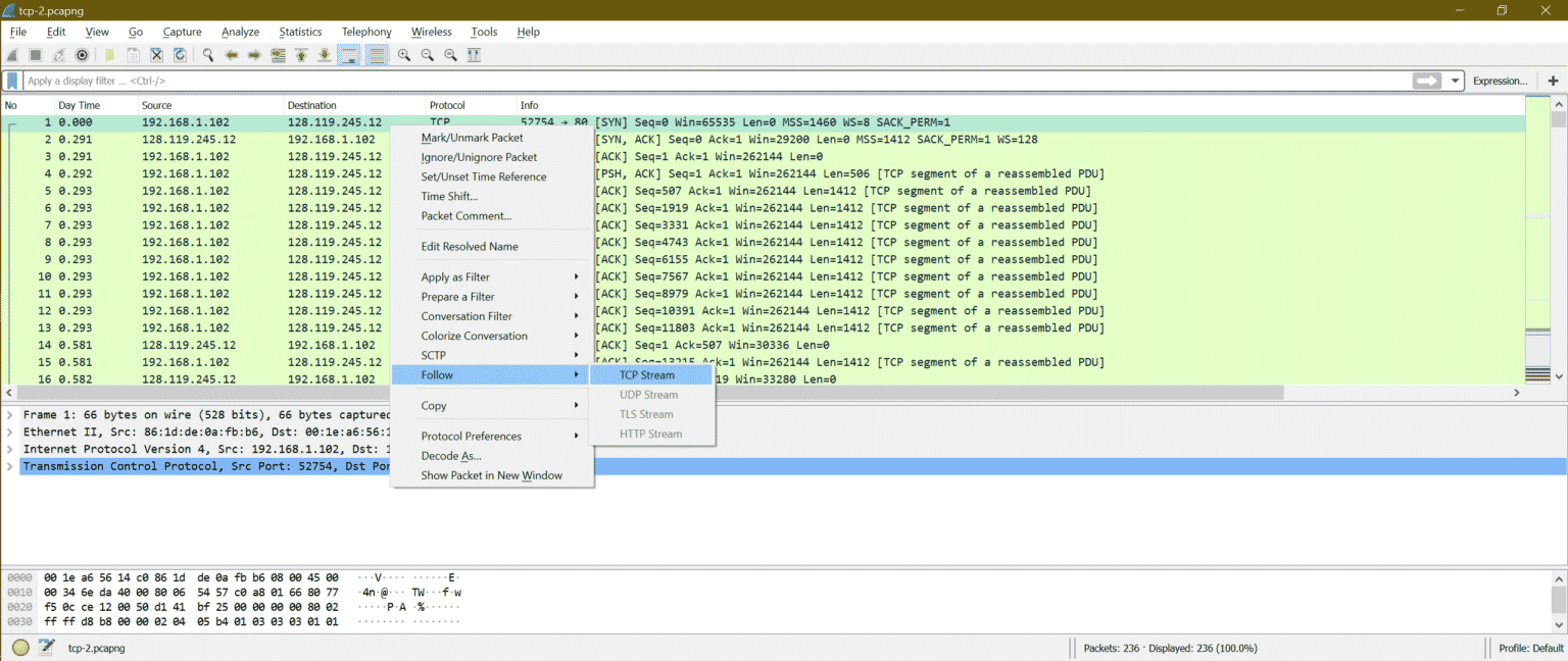 how to use wireshark to do forensic analysis