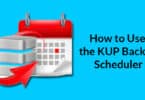 How to Use the KUP Backup Scheduler