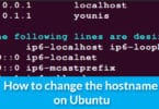 How to change the hostname on Ubuntu