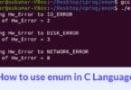 How to use enum in C Language