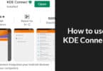 how to use KDE Connect