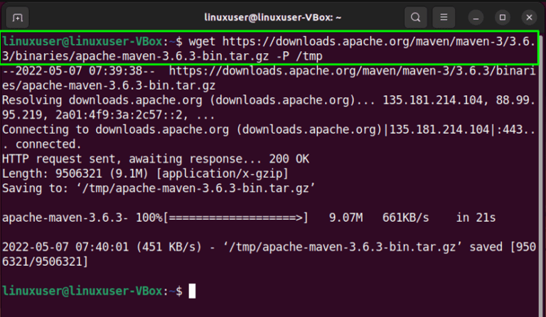 Как установить maven на ubuntu